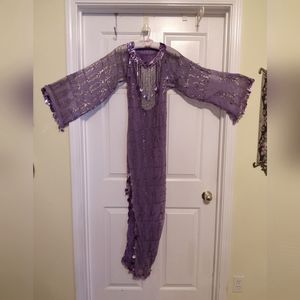 Vintage Assuit bespoke Saidi dress dyed lilac